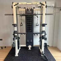 Machine Smith en acier pour la musculation à domicile, rack à squats multifonctionnel, capacité de charge de 130 kg, entraîneur polyvalent pour musculation et exercices Flying Bird