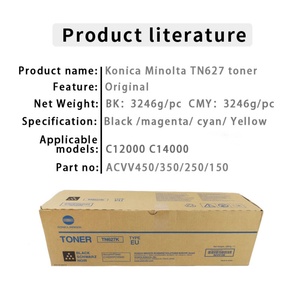 PRIX REDUITS !! Cartouches de toner originales TN627 Konica Minolta 627 Bizhub C1060 C1070 C12000 C14000 Rechargées Tn619 - Product Image 5