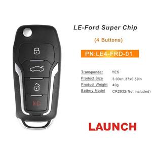 런치 LE4-FRD-01 포드 슈퍼 칩 (접이식 4 버튼) LE4-FRD-01 슈퍼 리모컨 키 5 pcs - Product Image 4
