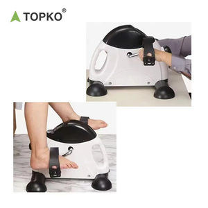 Vélo d'exercice TOPKO Mini Trainer, vélo d'exercice sous le bureau avec écran LCD, blanc - Product Image 2