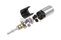 Zhaowei 6v 12v 24v basse vitesse 100 tr/min 24mm 20kg.cm moteur à engrenages à courant continu sans balai 10 tr/min avec couple élevé pour Table de traitement dentaire