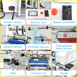Máy Dán Nhãn Tròn Bán Tự Động Hoạt Động Linh Hoạt Một Năm Đảm Bảo Chất Lượng Máy Dán Nhãn Tròn Chứng Nhận PLC <span class=keywords><strong>CE</strong></span> - Product Image 5