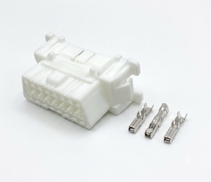 16 Pin Female Automotive OBD Diagnostic Socket White Harness <b>Terminal</b> Auto Connector TE 179631-1 - Product Image 1