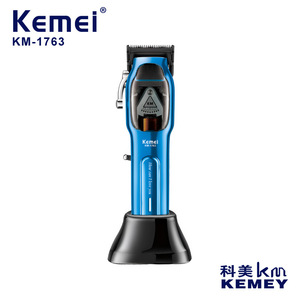 เครื่องตัดผมไฟฟ้าเคเมอิ KM-1763 ชาร์จ USB ใบมีดปรับได้ กำลังสูง สำหรับสัตว์เลี้ยงและมนุษย์ - Product Image 3