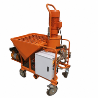 Machine à plâtrer le gypse entièrement automatique M6/M9/M10/M12, machine à projeter le gypse et la mastication entièrement automatique électrique 380V 220V