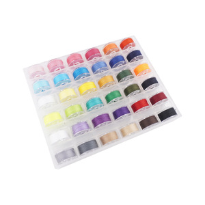 Bobinas de Plástico Tbone con Hilo, 25 Colores, Piezas Duraderas para Máquinas de Coser, para Procesamiento de Prendas - Product Image 4