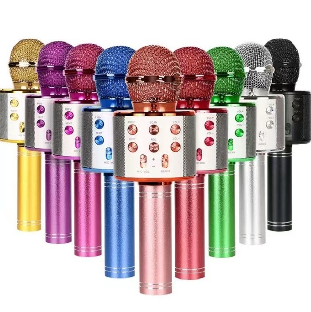 Elarve Wireless Kids Karaoke Microphone With Speaker Portable Handheld Karaoke Player for Home Party Ktv Music Singing Playing