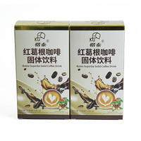 Café noir énergétique, boisson solide au café Butea Superba, café instantané aux herbes, supplément de vitalité masculine