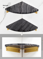 Ensemble d'accessoires de salle de bain en marbre noir et or moderne, porte-serviettes brossé pour hôtel, appartement, villa, projet, suite
