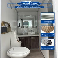 Promotion : Remorque WC Mobile 3 Cabines, Mono-essieu, avec Chasse d'eau, Urinoir et Lavabo, pour Grands Événements Extérieurs et Festivals