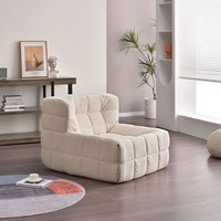 Canapé compressé à motif gaufré, fauteuil paresseux double inclinable, prêt à l'emploi, pour salon, mobilier moderne et minimaliste