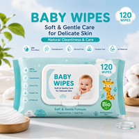 Échantillons Gratuits 99 Lingettes Bébé à l'Eau Grand Format Hypoallergéniques Biologiques Lingettes Bébé OEM Logo Personnalisé