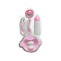 Jinbing Fat Boy, assiette, biberon, ensemble de tétines, poupée, maison de jeu pour enfants et filles, alimentation, accessoire de jouet interactif