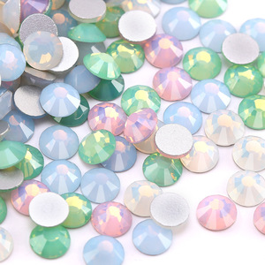 Cristal <span class=keywords><strong>Strass</strong></span> Cross Border Verre Dos Plat <span class=keywords><strong>Diamant</strong></span> Vêtements Accessoires Ongles Ronds <span class=keywords><strong>Diamant</strong></span> DIY Boucles D'oreilles Sac Bâton <span class=keywords><strong>Diamant</strong></span> - Product Image 4