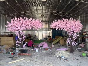 Fleur de cerisier artificielle personnalisée fontaine <span class=keywords><strong>d</strong></span>'<span class=keywords><strong>eau</strong></span> <span class=keywords><strong>rose</strong></span> <span class=keywords><strong>d</strong></span>écorative Sakura fleur arc arbre canopée arbres <span class=keywords><strong>d</strong></span>écor de mariage - Product Image 5