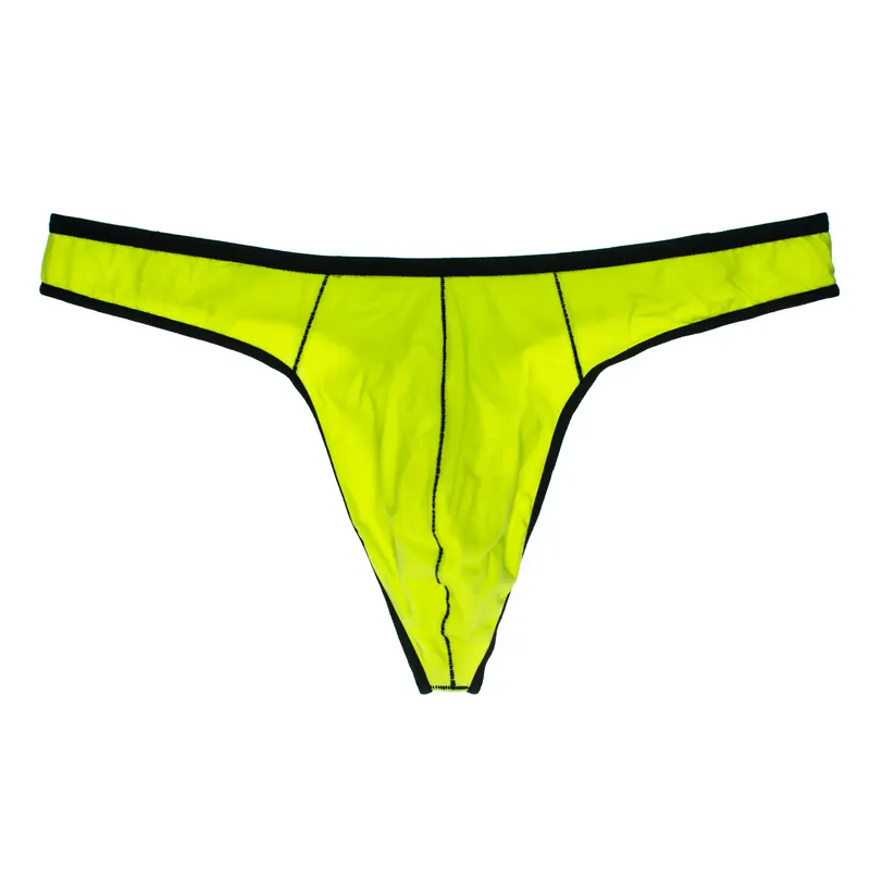Lodanve Y001 Plus Size Cotton Nylon Low-Rise Breathable Micro Men's Gay Sexy Underwear Thongs
