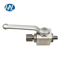 Vanne à bille hydraulique à gaz en acier inoxydable 304 316 316l à commutation manuelle haute pression OEM