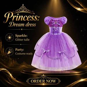 Disfraz de Princesa Elegante para Niñas, Vestido de Encaje para Halloween, Cosplay, Cumpleaños, Actuaciones - Product Image 2