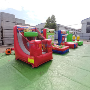 Commercial grade kids outdoor party jumpers juegos hinchables 4 in 1 <b>inflatable</b> carnival <b>games</b> for sale - Product Image 2