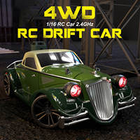 Voiture RC électrique 4x4 SCY-16302 1/16 pour drift, voiture haute vitesse 2.4G télécommandée, véhicule de rallye de loisir avec LED, jouet de course et de drift