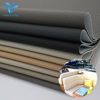 Nouveau Design Shallow Check 1.1mm Texture gaufrée synthétique vinyle tissus en cuir Rexine cuir pour sièges marins