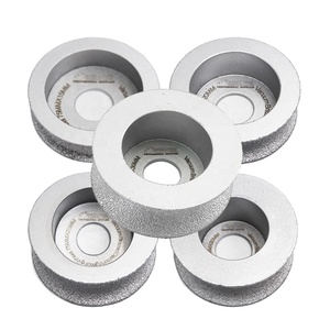 <span class=keywords><strong>Disque</strong></span> de polissage diamanté brasé sous vide de 75 mm à bord demi-bullnose pour meulage, façonnage et chanfreinage pour meuleuse d'angle - Product Image 1