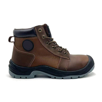 Chaussures de sécurité en tissu Oxford et cuir Crazy Horse, anti-perforation, anti-choc, avec embout en acier pour la protection industrielle