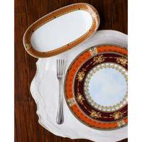 Service de table écologique Bernardaud 12 pièces, décor Grand Versailles, style classique moderne, livraison manuelle, hôtels, 0g Stock