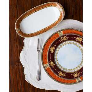 Service de table écologique Bernardaud 12 pièces, décor Grand Versailles, style moderne et classique pour hôtels et restaurants - Product Image 1