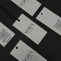 Étiquettes en tissu tissées personnalisées avec logo privé pour vêtements, chaussures et sacs Étiquettes de vêtement en papier pour t-shirts