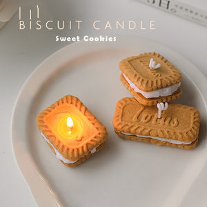 Современные креативные ароматические свечи в форме печенья для свадьбы и подарков на день рождения оптом - Product Image 4