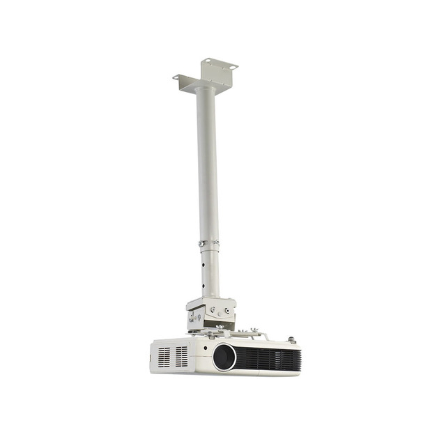 Future Universal Heavy Duty Adjustable Projector Ceiling and Wall Mount Kit Bracket Stand with Tilt Option- White and Black