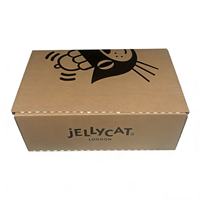 Boîte cadeau rectangulaire personnalisée en papier kraft, boîte en carton à ouverture facile avec impression UV et poignée pour logo personnalisé de cadeaux et d'artisanat