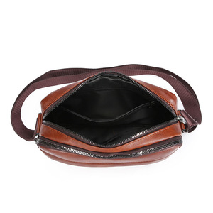 Nouveau sac bandoulière vintage pour homme en cuir PU imperméable, sac messager en cuir pour homme - Product Image 4