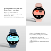 Smartwatch VVS per Uomo, Orologio Sportivo con Misurazione Pressione Sanguigna, Ossigeno nel Sangue, Frequenza Cardiaca, Fitness