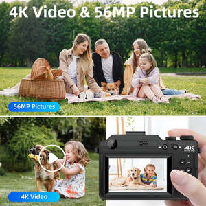 Cámara Digital DSLR CMOS de Buena Calidad, 4K, 56MP, Zoom Digital 18x, WiFi, Enfoque Fijo, Detección Facial, para Vlogging y Fotografía - Product Image 2