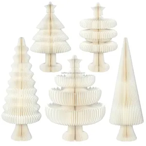 Kerstboom Versiering Kerstboom Display Ornamenten Kerst Papier Honingraat Ornamenten