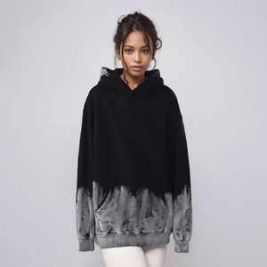 Wholesale N016 420GSM Sun Faded Acid Terry Vintage Y2K Tie Dyed Hooded Pullover <b>Hoodies</b> for Men <b>Women</b> Unisex-100% Cotton - Product Image 6