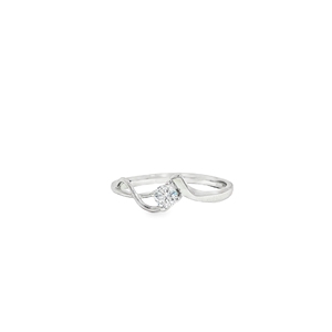 Cuivre Zircon Laboratoire Moderne Créé Alliance Argent-Plaqué Conception Torsadée avec Carré Zircon Pierre Mode Bijoux Accessoire - Product Image 1