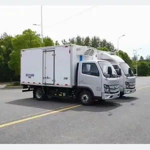 Le plus nouveau modèle FOTON 3 tonnes camion frigorifique de transport de viande prix de camion de réfrigérateur