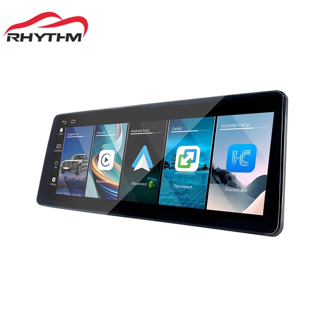 Rhythm Wireless Carplay Android Auto 12.6 inch Car Stereo For BMW E60 CCC System OLED Touchscreen Mirror Link Hicar