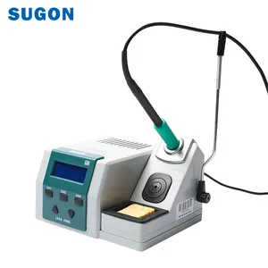 SUGON T26 Soldering Iron Station, LCD Display Rapid Heating Soldering Station with Thin Tip Soldering Iron