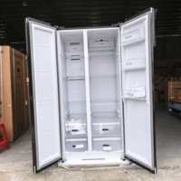 Réfrigérateur double porte côte à côte 693L avec compresseur Inverter, sans givre, grande capacité, pour cuisine domestique