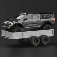 CROSSRC EMO XX2 XXL2 Camioneta Dinosaurio Grande a Escala 1:5 con Motor sin Escobillas RTR y Remolque Metálico T010 Monster Rock Crawler