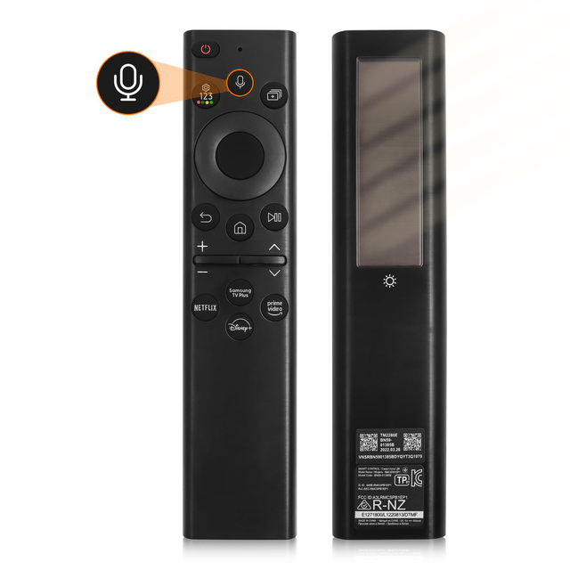 BN59-01385A Solar Charging Plastic Voice Remote Control Fit for Samsung Neo QLED 4K/8K Smart TVs (2018-2024)