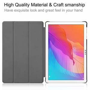 Étui intelligent en cuir à trois volets avec support pour tablette <span class=keywords><strong>Huawei</strong></span> Honor Tab 6/Tab X6/Enjoy Tab 2/<span class=keywords><strong>Matepad</strong></span> <span class=keywords><strong>T10S</strong></span>/T10 10.1 pouces - Product Image 5