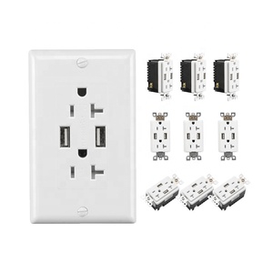 Barep Ul certificado moderno Toma Corriente 110/125V tomas de corriente enchufe de pared enchufe UL receptáculo toma eléctrica para el hogar - Product Image 1