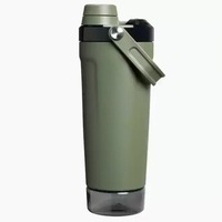 Bouteille d'eau isotherme en acier inoxydable 304 de grande capacité 500 ml avec logo personnalisé, gobelet thermique, shaker de sport, tasse de voyage pour voiture
