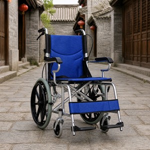 Silla de Ruedas Ligera para Caminar por Caminos Pavimentados en Parques Urbanos y Paseos al Aire Libre con el Cuidador - Product Image 4