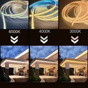 DC 24V esnek çift sıra 12mm PCB 99cob <span class=keywords><strong>Led</strong></span> ışık şerit FCOB <span class=keywords><strong>Led</strong></span> ışık şerit yok voltaj düşüşü - Product Image 4